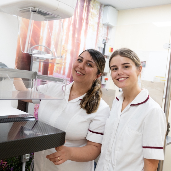 Mammographers Tiahna Bennett and Jeiran Hajivandi.jpg